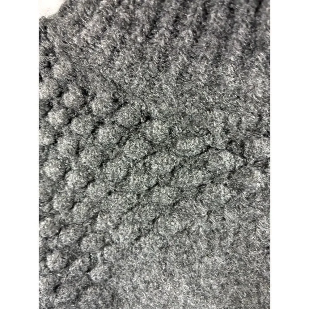 Free People NWT Chunky Fuzzy Mock Neck Cropped Pullover in Gray Size S